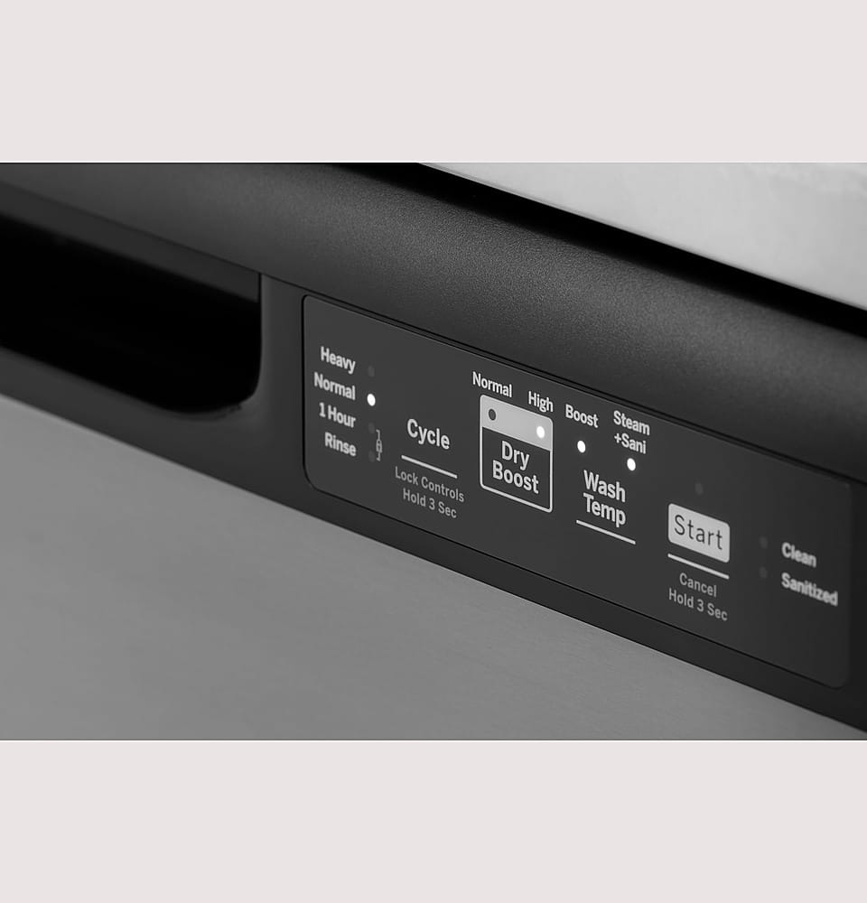 Alt View 18. GE - Front Control Built-In Dishwasher with 55 dBA - White.