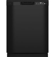 GE - Front Control Built-In Dishwasher with 59 dBA - Black - Front_Zoom