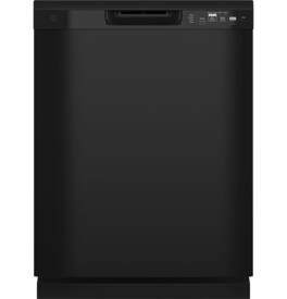 GE - 24" Front Control Built-In Plastic Tub Dishwasher with Dry Boost and 59 dBA - Black