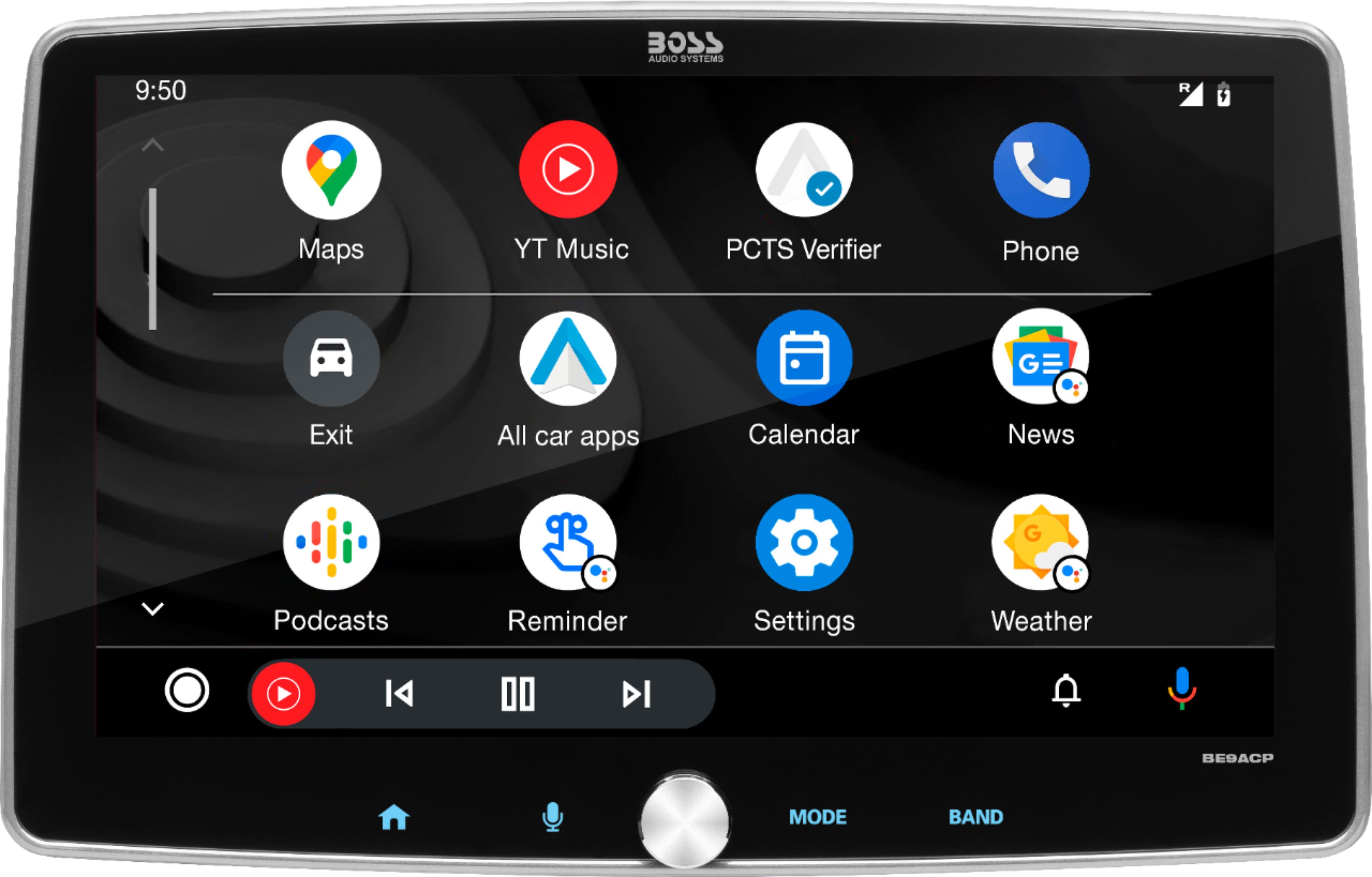BOSS Audio - 9" Android Auto and Apple CarPlay Car Multimedia Receiver - Black