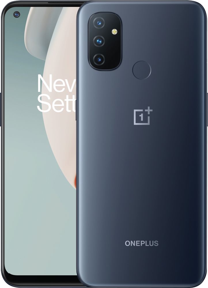 Angle View: OnePlus - Nord N100 64GB Midnight Frost (Unlocked) - Midnight Frost