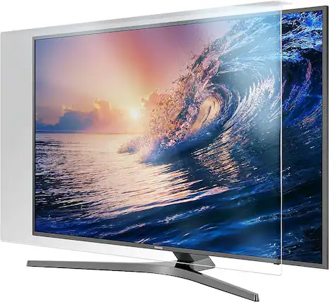 Left. SaharaCase - ZeroDamage Screen Protector for Most 70" TVs - Clear.