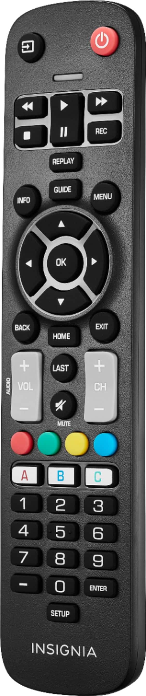 Alt View 11. Insignia™ - Replacement Remote for Insignia and Dynex TVs - Black.