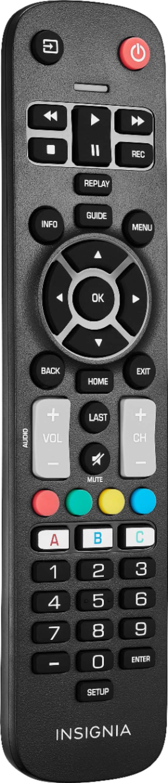 Alt View 13. Insignia™ - Replacement Remote for Insignia and Dynex TVs - Black.