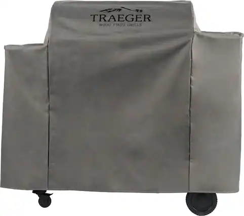 Angle. Traeger Grills - Full-Length Grill Cover for Ironwood 885 - Black.