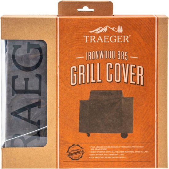 Alt View 11. Traeger Grills - Full-Length Grill Cover for Ironwood 885 - Black.