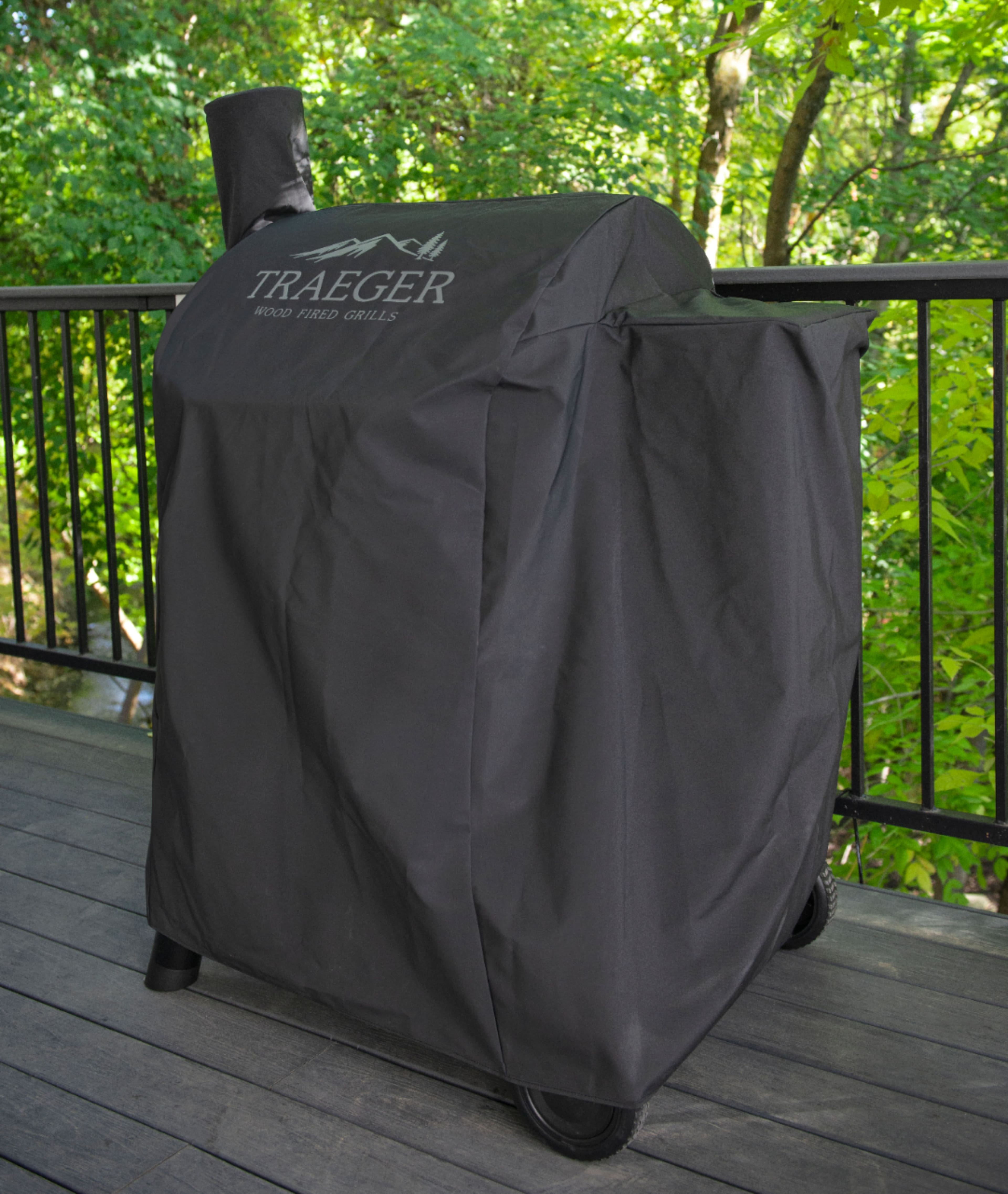Alt View 11. Traeger Grills - Full-length Grill Cover - Pro 575 - Black.