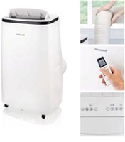 Honeywell - 450 Sq. Ft. 10,000 BTU Portable Air Conditioner with Dehumidifier & Fan - White - Front_Zoom