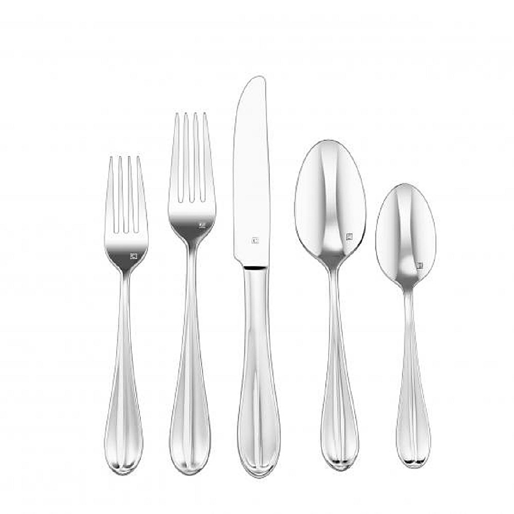 Cuisinart - Verona Collection 20-Piece Flatware Set - Silver