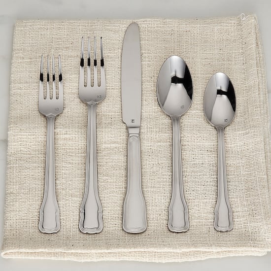 Alt View Zoom 13. Cuisinart - Elite Valloire Collection 20-Piece Flatware Set - Silver.