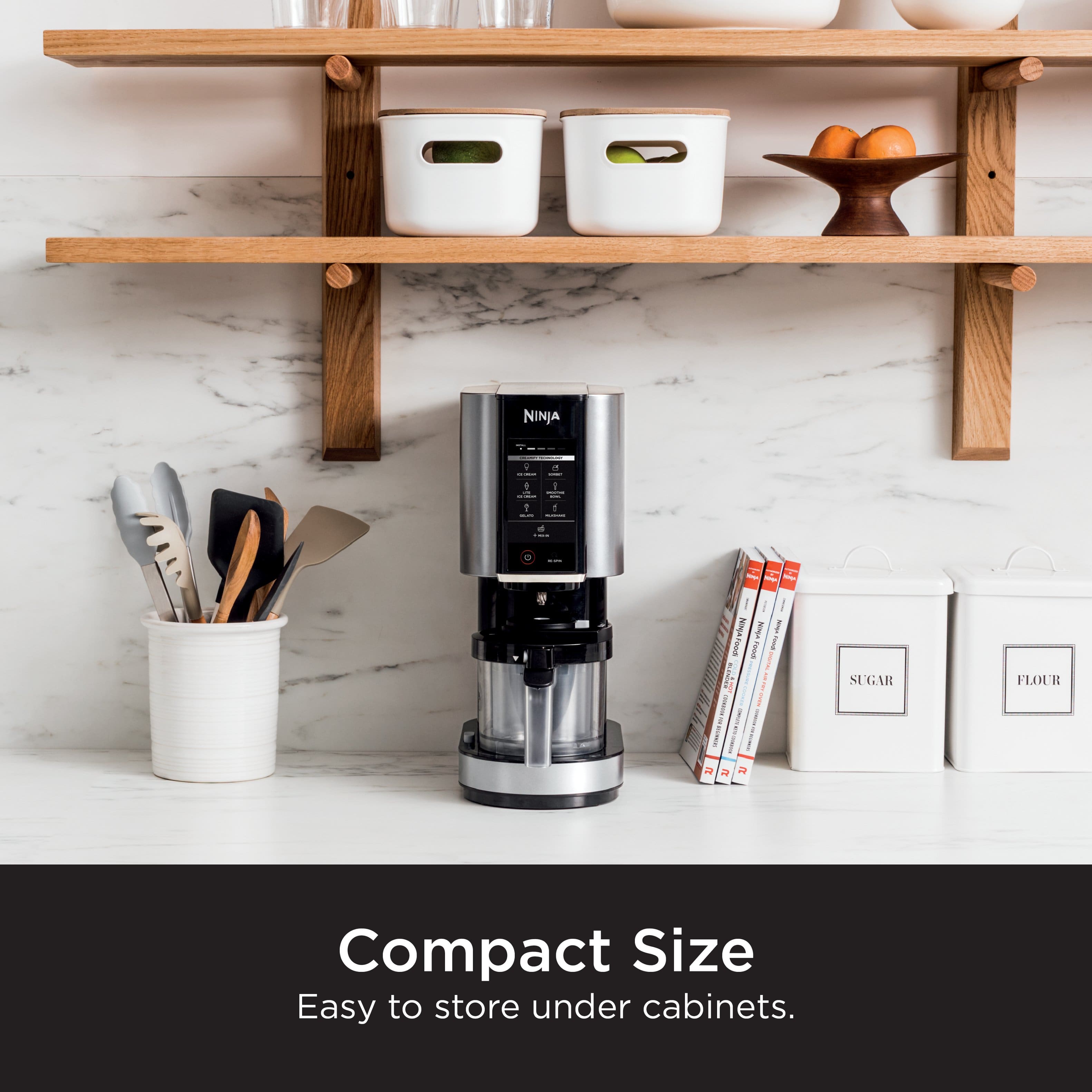 Compact Size - Easy to store under cabinets.