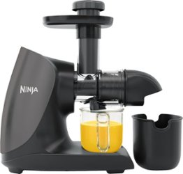 Ninja - Cold Press Juicer Pro - Compact Powerful Slow Juicer with Total Pulp Control and Easy Clean - Graphite - Angle_Zoom