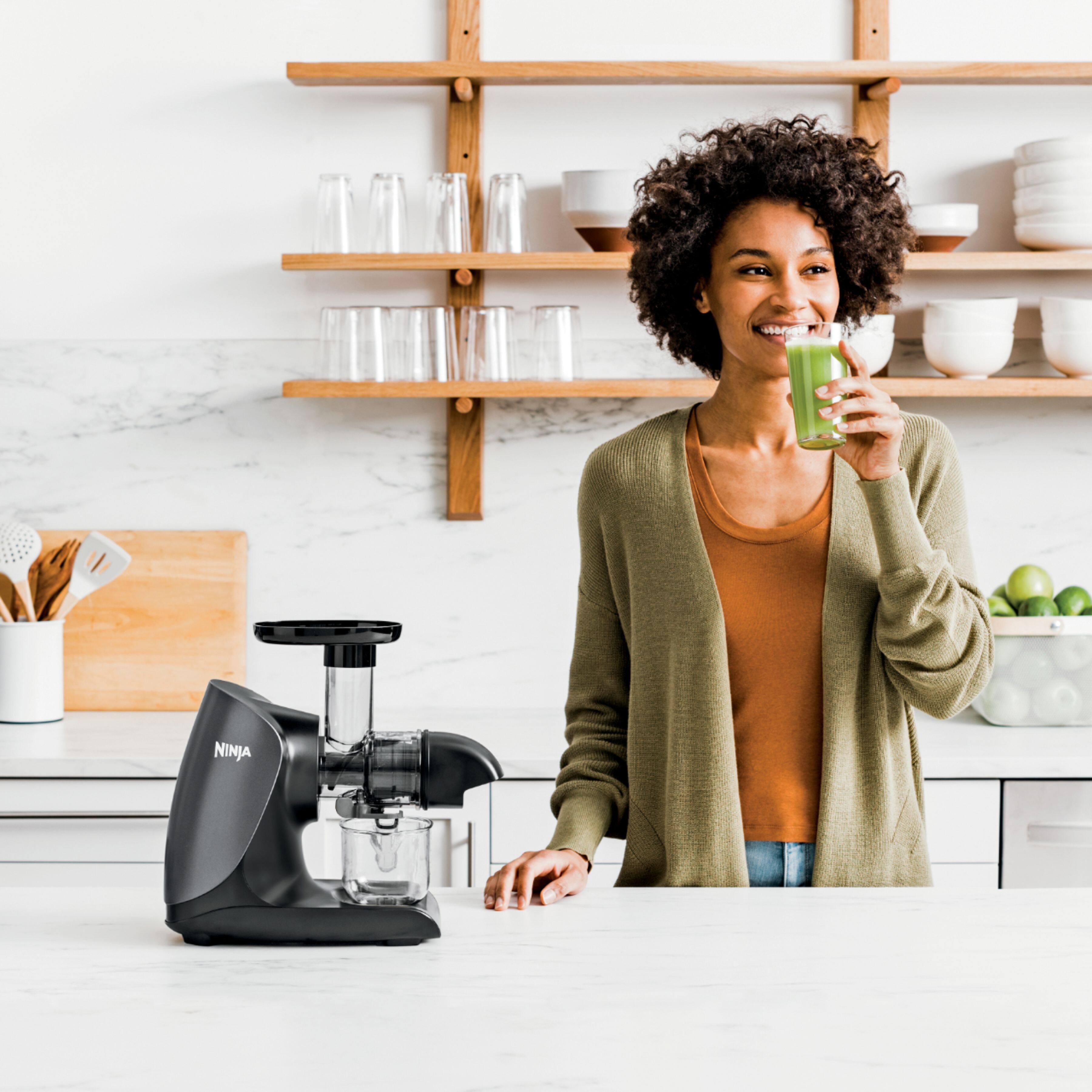 Alt View 14. Ninja - Cold Press Juicer Pro - Compact Powerful Slow Juicer with Total Pulp Control and Easy Clean - Graphite.