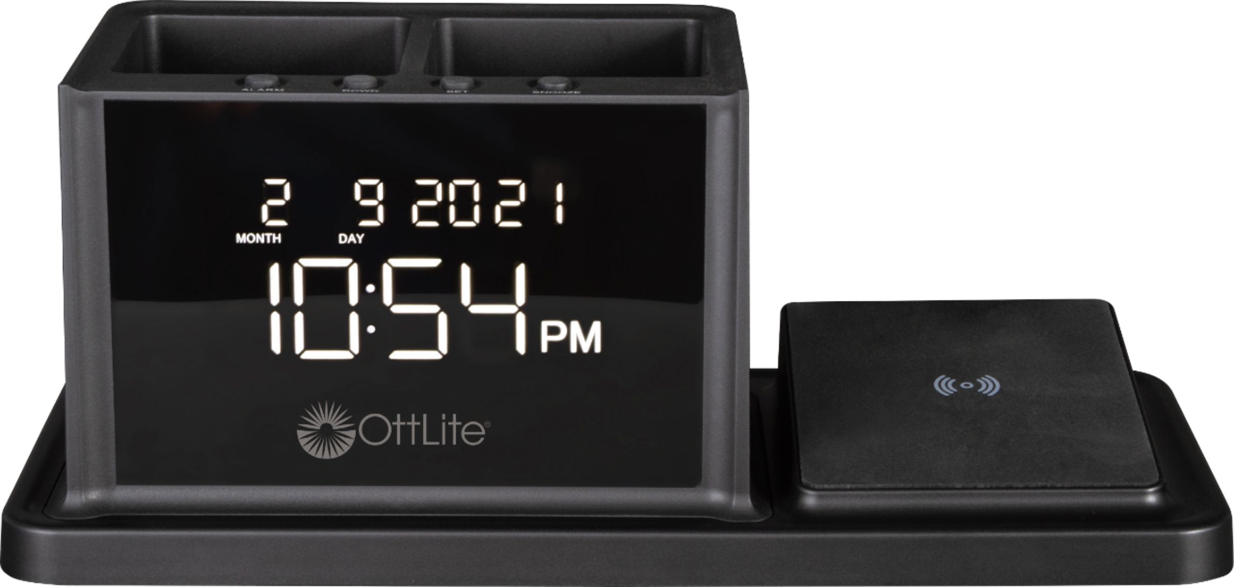 Best Buy Essentials BE-CLOPP3 Digital AM/FM Dual Alarm Clock - Black - Open  Box