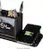 Alt View 11. OttLite - AO3G5T LCD Digital Alarm Clock with Organizer and Qi Wireless Charging - Black.