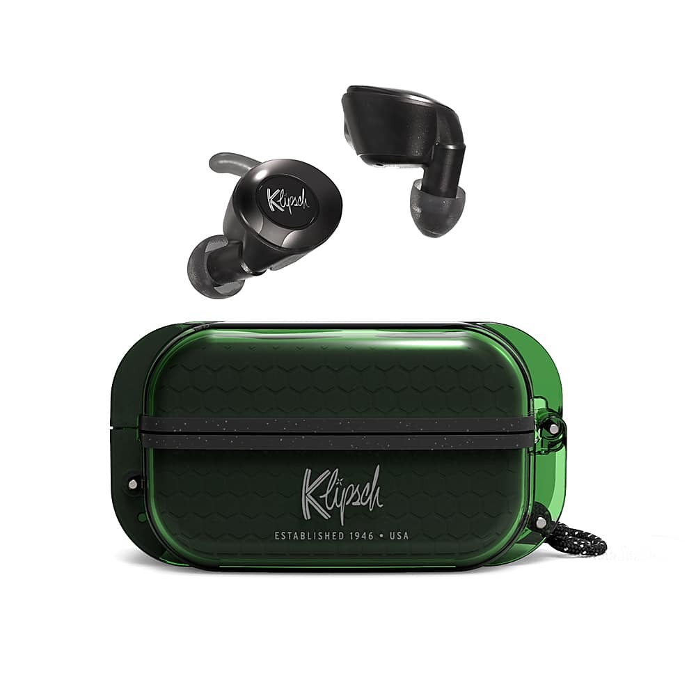 Angle View: Klipsch - T5 II True Wireless Sport McLaren Edition In-Ear Headphones - Black