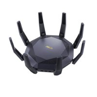 ASUS - RT-AX89X AX6000 Dual-Band WiFi 6 Wireless Router, 10G Port - Front_Zoom