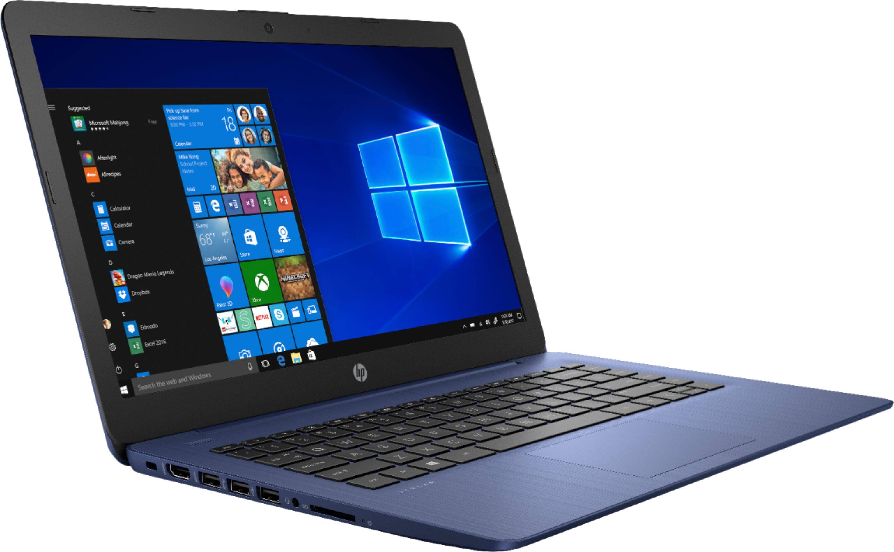 Best Buy HP Geek Squad Certified Refurbished Stream 14" Laptop AMD A4Series 4GB Memory AMD
