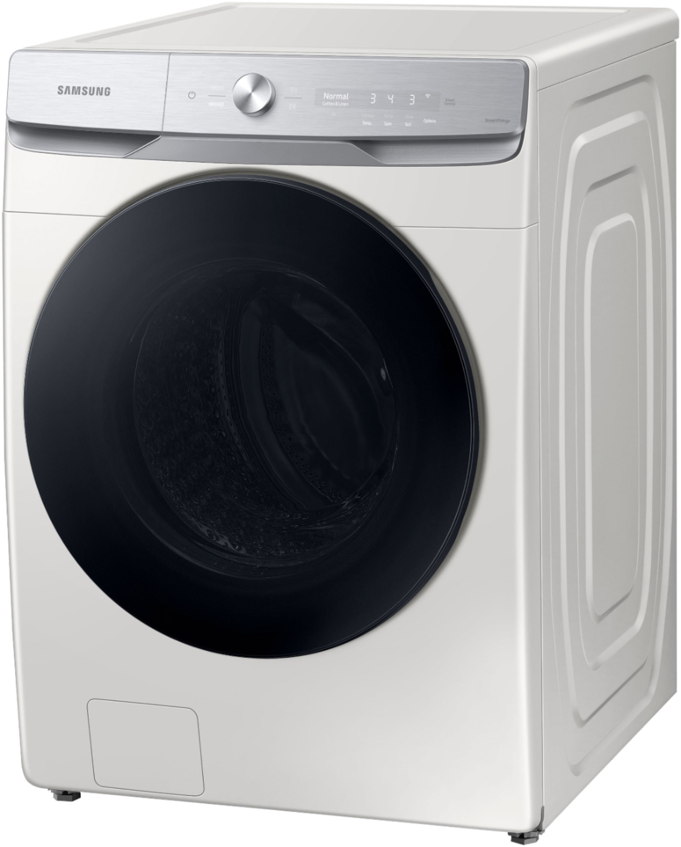 5.0 cu. ft. Extra Large Capacity Smart Front Load Washer with Super Speed  Wash and Steam in Ivory Washers - WF50BG8300AEUS