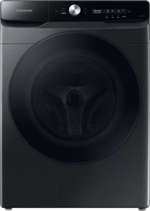 Samsung - 5.0 Cu. Ft. High Efficiency Stackable Smart Front Load Washer Steam and CleanGuard™ - Brushed black