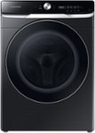 Front Zoom. Samsung - 5.0 Cu. Ft. High-Efficiency Stackable Smart Front Load Washer with Steam and OptiWash - Brushed Black.