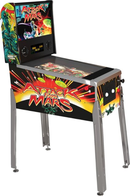 Front Zoom. Arcade1Up - Williams Bally Attack From Mars Pinball Digital.