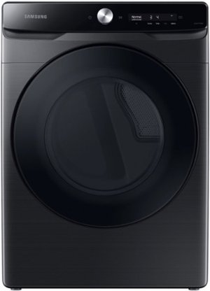Samsung - 7.5 Cu. Ft. Stackable Smart Electric Dryer with Super Speed Dry - Brushed black