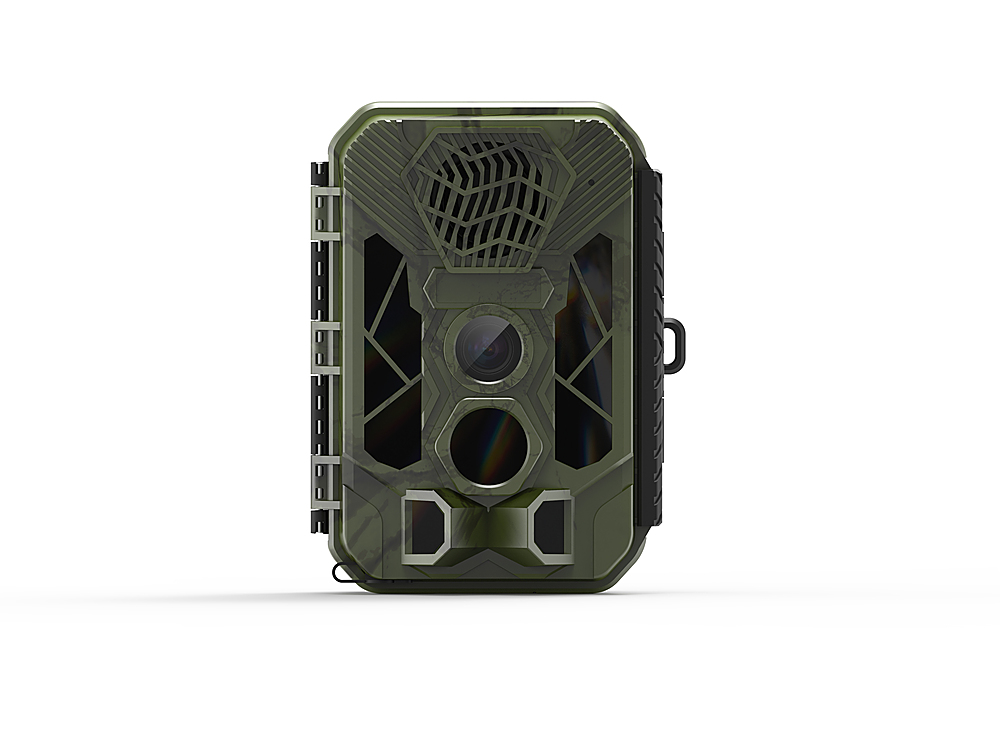 Angle View: Rexing - Woodlens H3 Trail Camera with Electronic Animal Caller and Night Vision Recording - Green