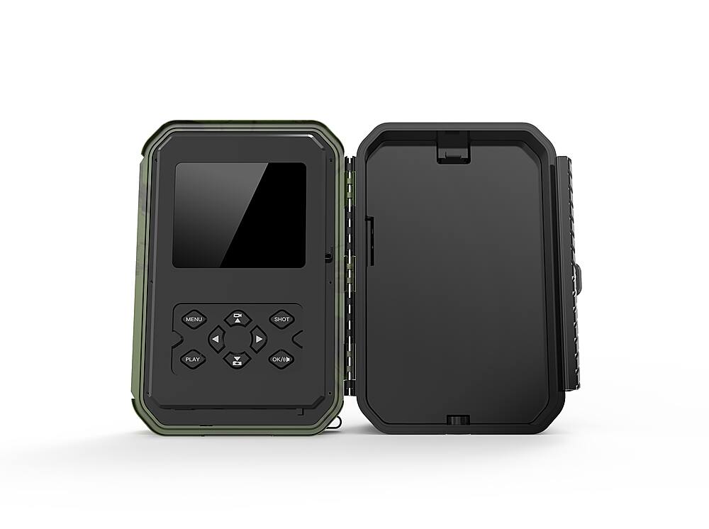 Alt View 12. Rexing - Woodlens H3 Trail Camera with Electronic Animal Caller and Night Vision Recording - Green.