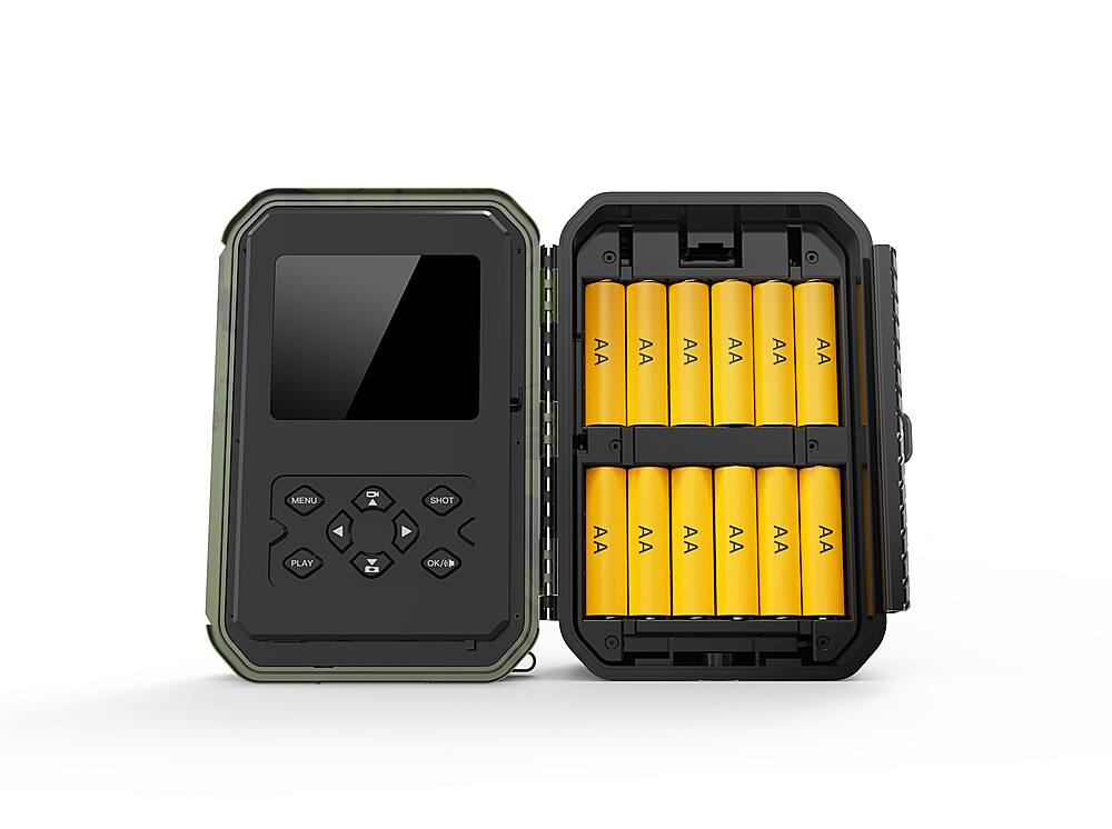 Alt View 13. Rexing - Woodlens H3 Trail Camera with Electronic Animal Caller and Night Vision Recording - Green.