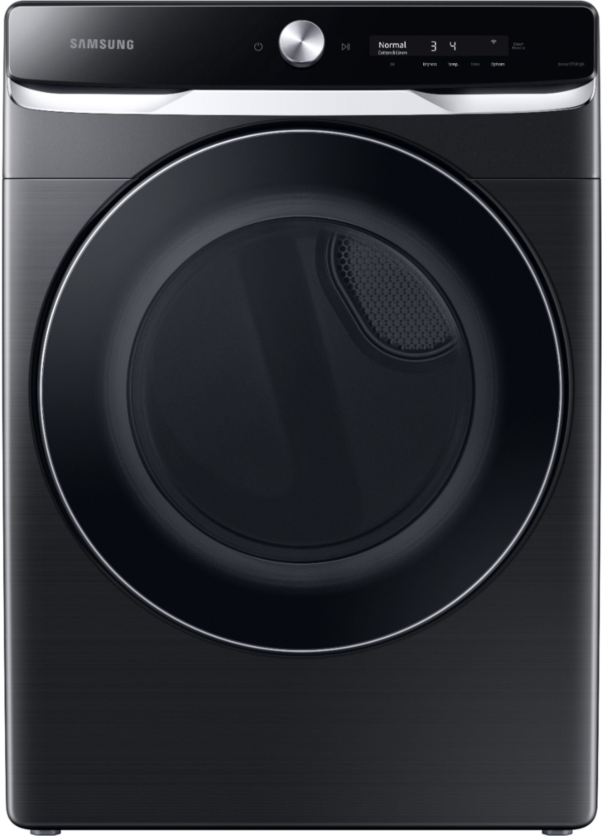 DVG50A8600V Samsung 7.5 cu. ft. Smart Dial Gas Dryer with Super Speed Dry  in Brushed Black BRUSHED BLACK - Hahn Appliance Warehouse