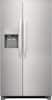 Front. Frigidaire - 22.3 Cu. Ft. Side-by-Side Counter-Depth Refrigerator - Silver.