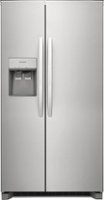 Frigidaire - 22.3 Cu. Ft. Side-by-Side Counter-Depth Refrigerator - Stainless steel - Front_Zoom