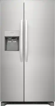 Front. Frigidaire - 22.3 Cu. Ft. Side-by-Side Counter-Depth Refrigerator - Silver.