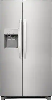 Front. Frigidaire - 22.3 Cu. Ft. Side-by-Side Counter-Depth Refrigerator - Silver.