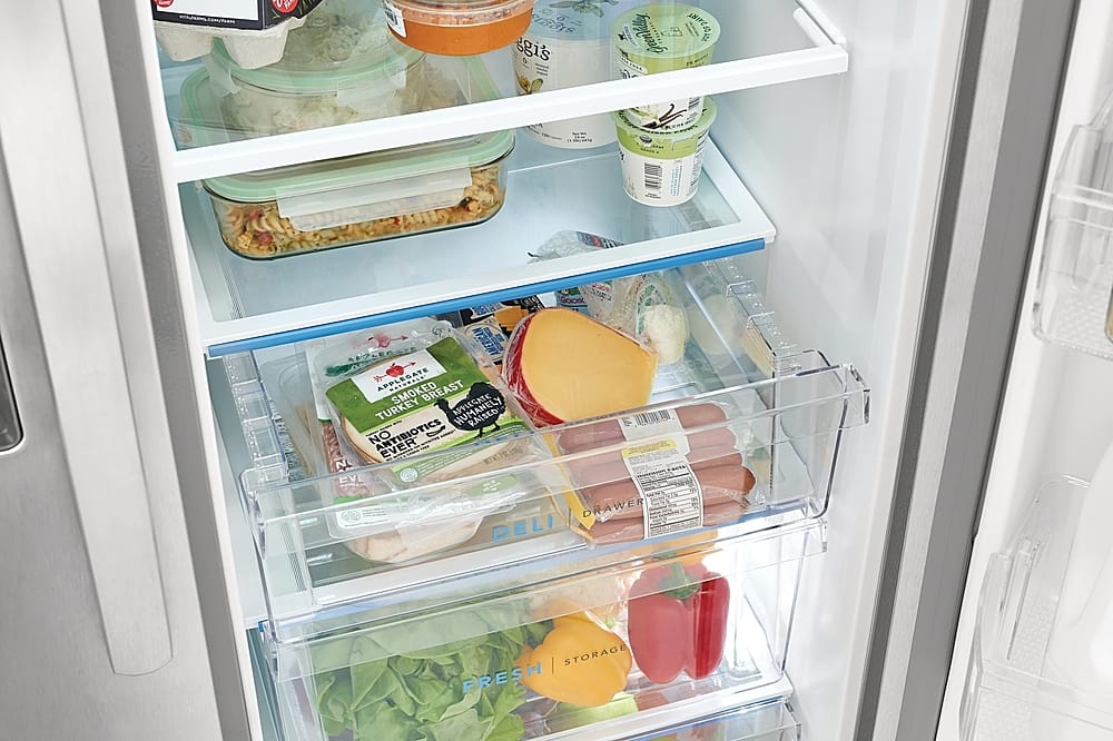 Alt View 14. Frigidaire - 22.3 Cu. Ft. Side-by-Side Counter-Depth Refrigerator - Silver.