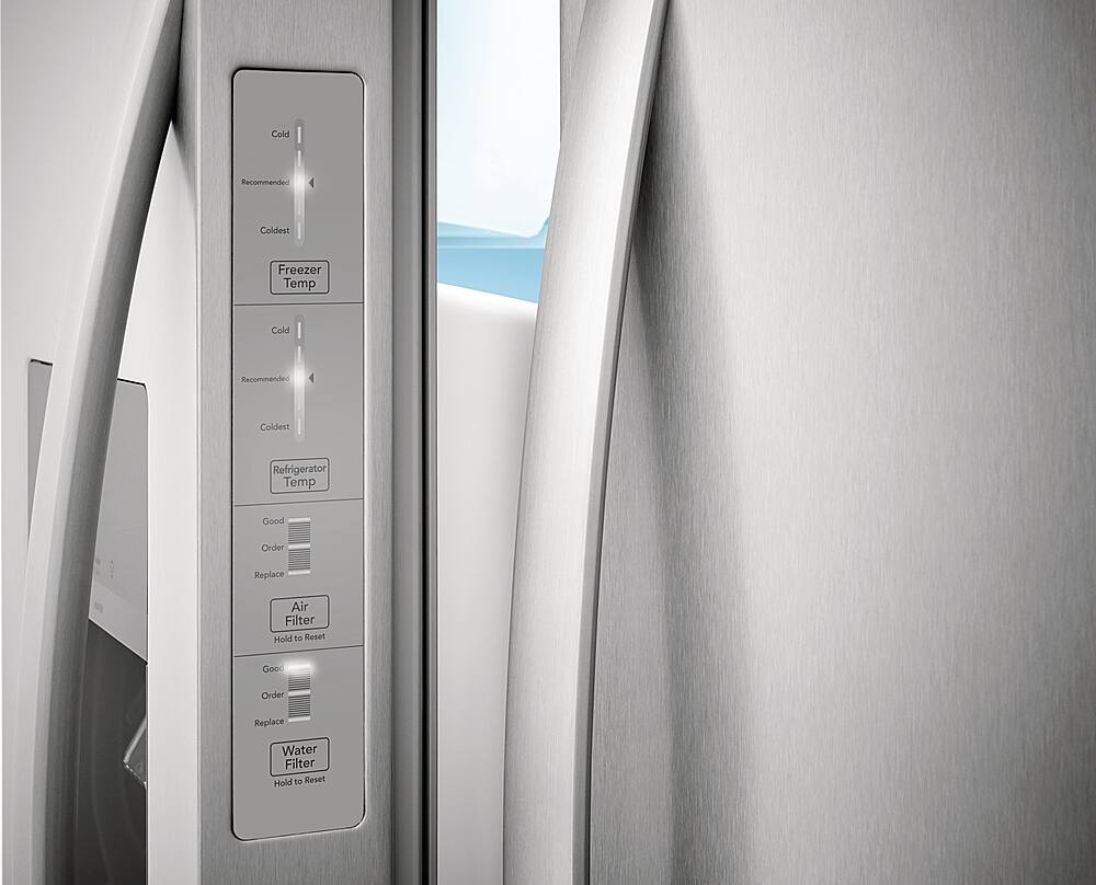 Alt View 18. Frigidaire - 22.3 Cu. Ft. Side-by-Side Counter-Depth Refrigerator - Silver.