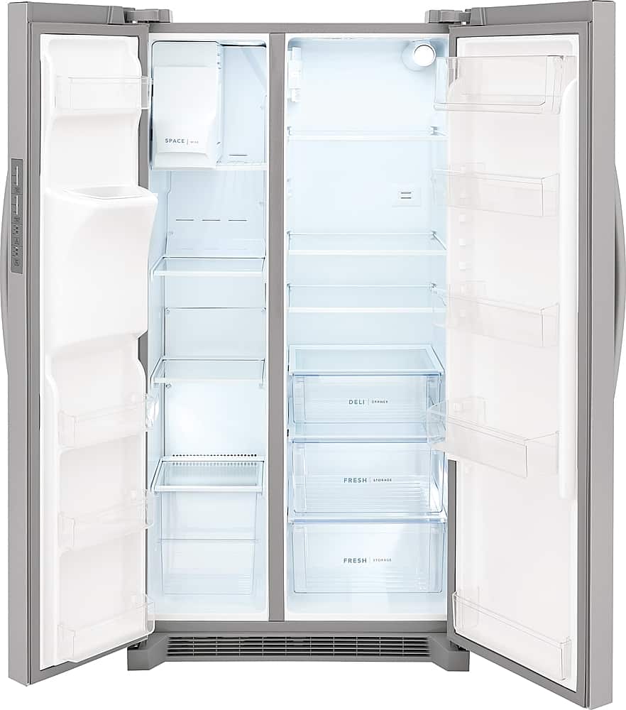 Alt View 1. Frigidaire - 22.3 Cu. Ft. Side-by-Side Counter-Depth Refrigerator - Silver.