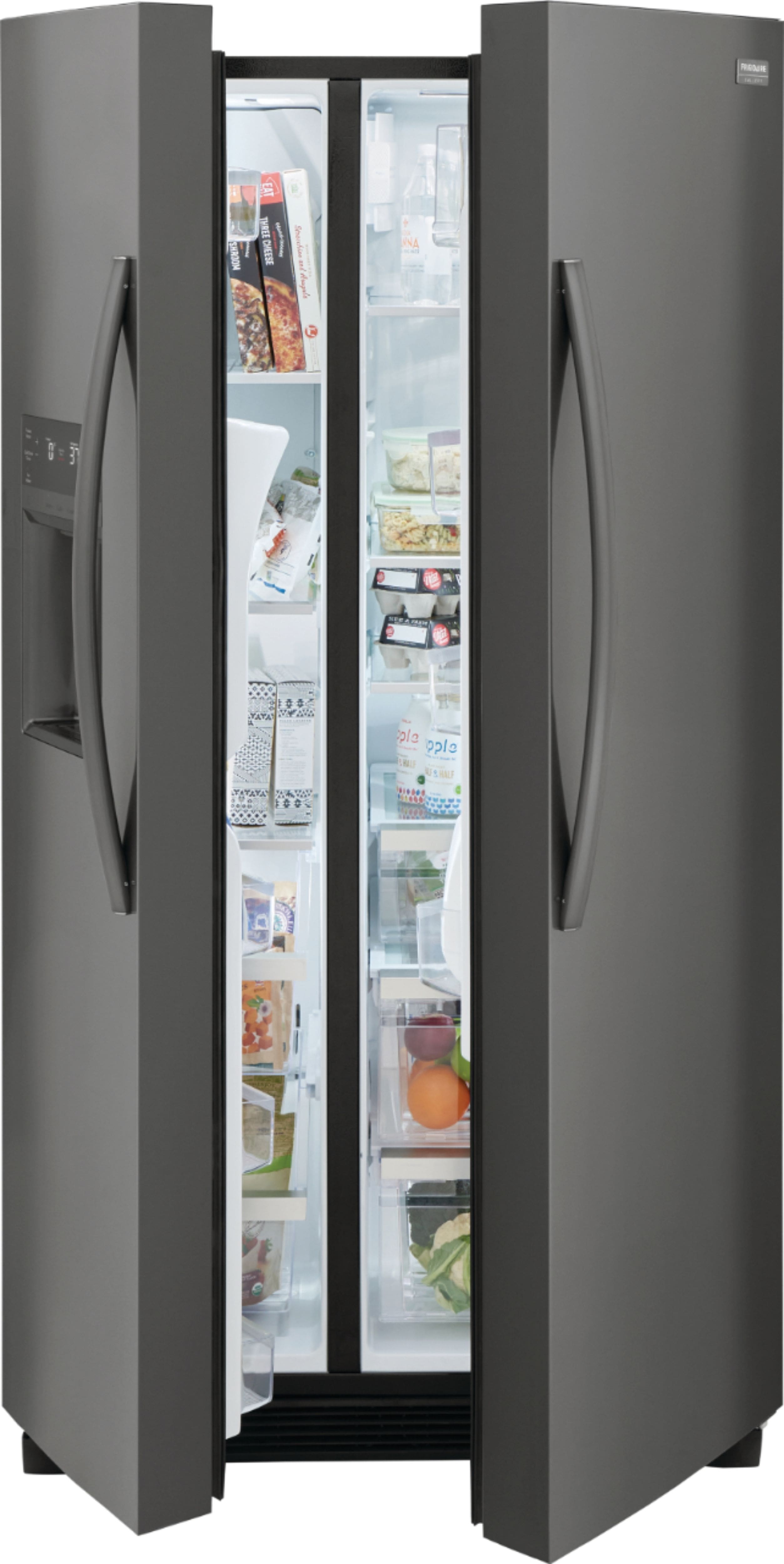Alt View 15. Frigidaire - Gallery 22.3 Cu. Ft. Side-by-Side Counter-Depth Refrigerator - Smudge-Proof® Black Stainless Steel.