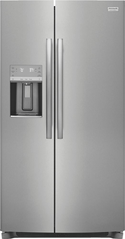 Frigidaire - Gallery 22.3 Cu. Ft. Side-by-Side Counter-Depth Refrigerator - Silver