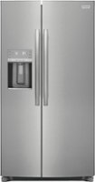 Frigidaire - Gallery 22.3 Cu. Ft. Side-by-Side Counter-Depth Refrigerator - Silver - Front_Zoom
