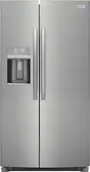 Frigidaire - Gallery 22.3 Cu. Ft. Side-by-Side Counter-Depth Refrigerator - Stainless Steel - Front_Zoom