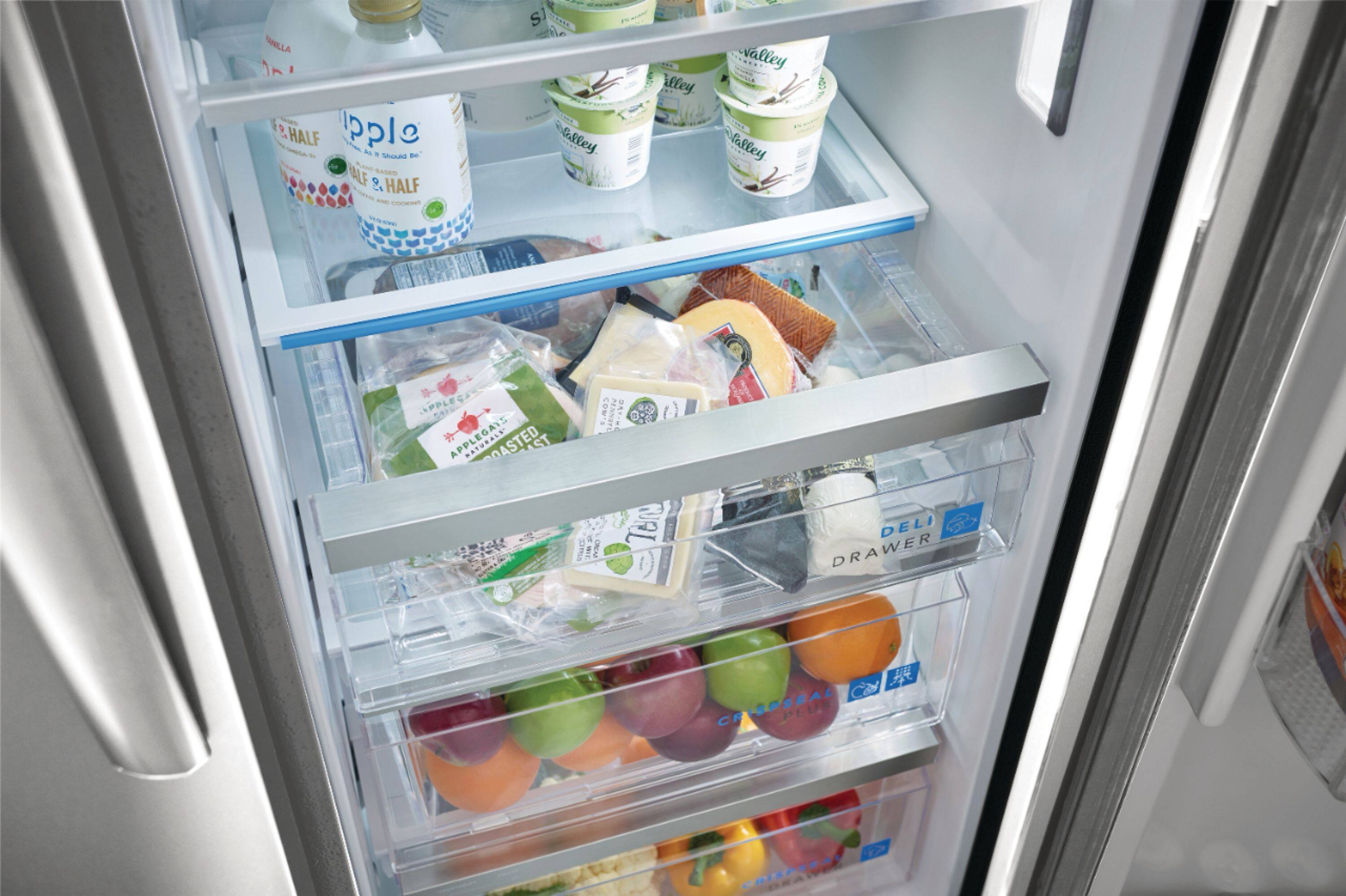 Alt View 11. Frigidaire - Gallery 22.3 Cu. Ft. Side-by-Side Counter-Depth Refrigerator - Silver.