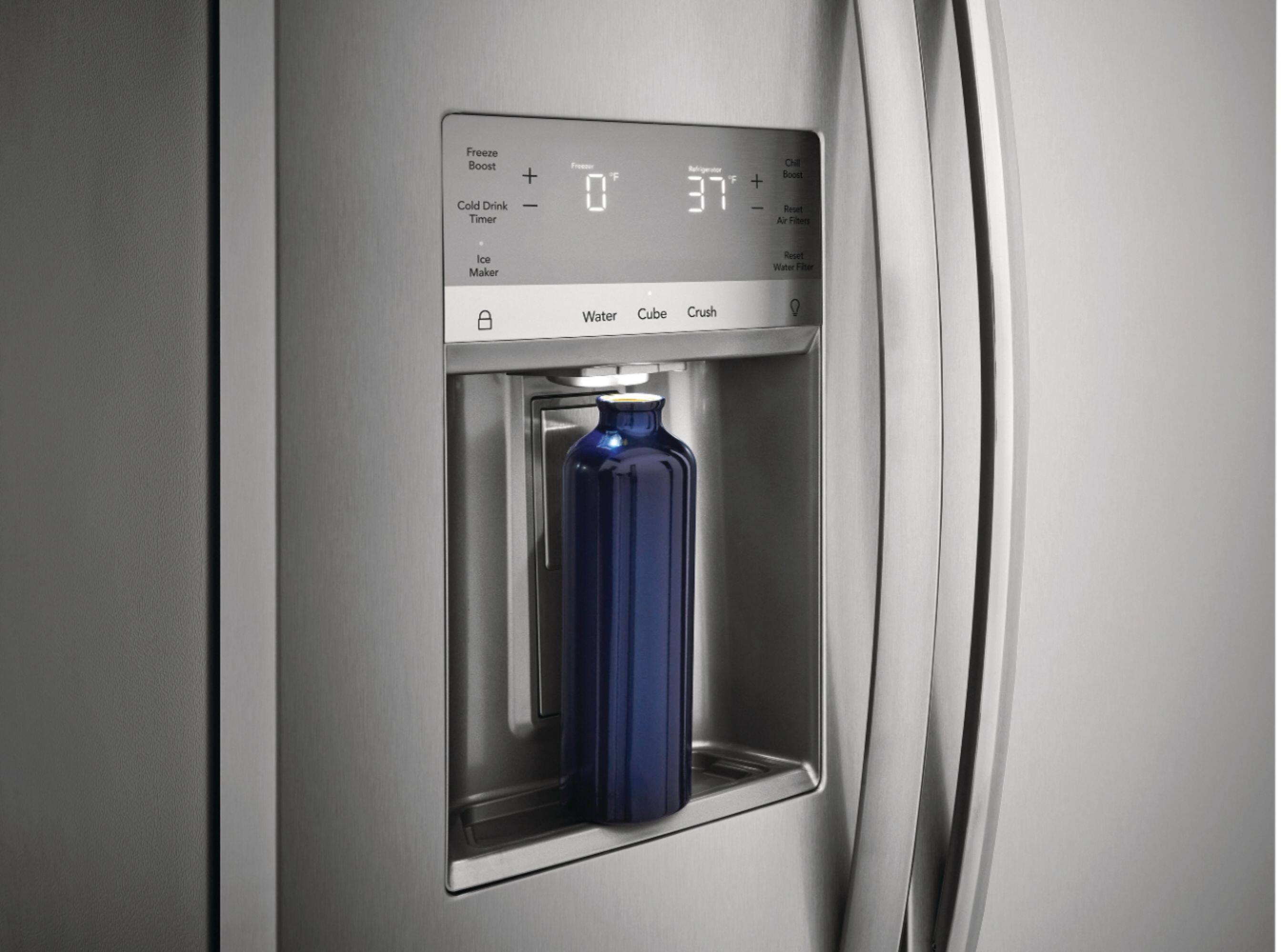 Alt View 13. Frigidaire - Gallery 22.3 Cu. Ft. Side-by-Side Counter-Depth Refrigerator - Silver.