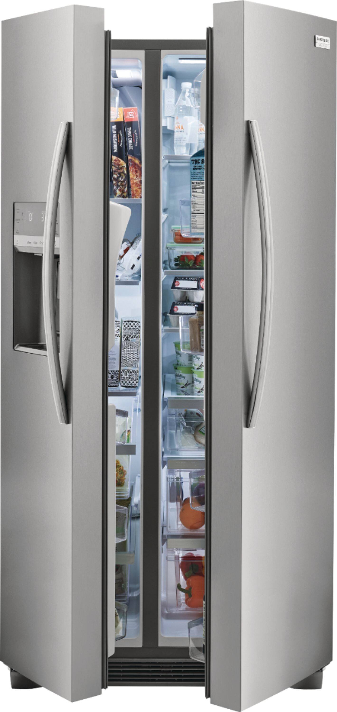 Alt View 15. Frigidaire - Gallery 22.3 Cu. Ft. Side-by-Side Counter-Depth Refrigerator - Silver.