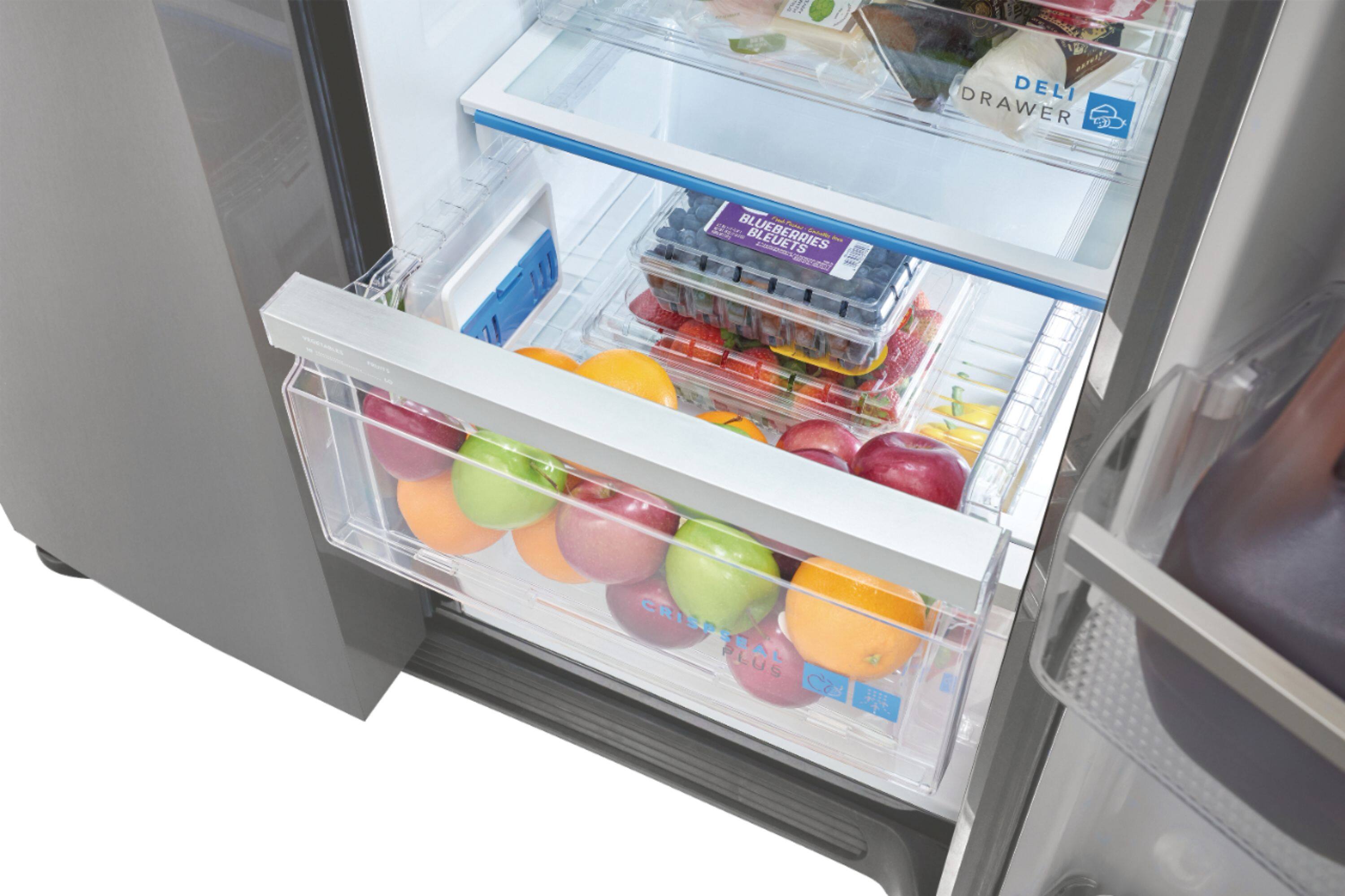 Alt View 2. Frigidaire - Gallery 22.3 Cu. Ft. Side-by-Side Counter-Depth Refrigerator - Silver.