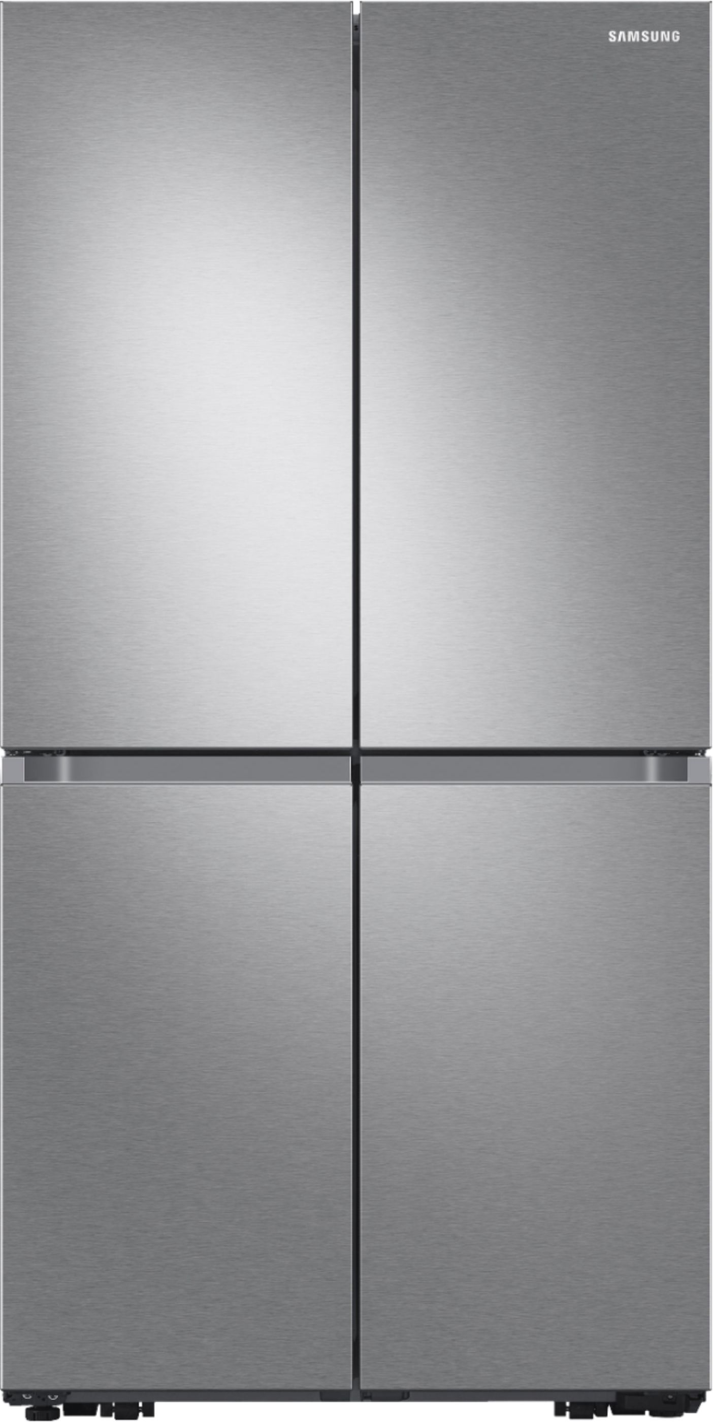 Samsung - 23 cu. ft. 4-Door Flex™ French Door Counter-Depth Refrigerator with WiFi, AutoFill Water Pitcher & Dual Ice Maker - Stainless steel