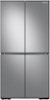 Samsung - 23 cu. ft. 4-Door Flex French Door Counter Depth Smart Refrigerator with Dual Ice Maker - Stainless Steel