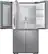 Alt View 13. Samsung - 23 cu. ft. 4-Door Flex French Door Counter Depth Smart Refrigerator with Beverage Center - Stainless Steel.
