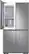 Alt View 20. Samsung - 23 cu. ft. 4-Door Flex French Door Counter Depth Smart Refrigerator with Beverage Center - Stainless Steel.